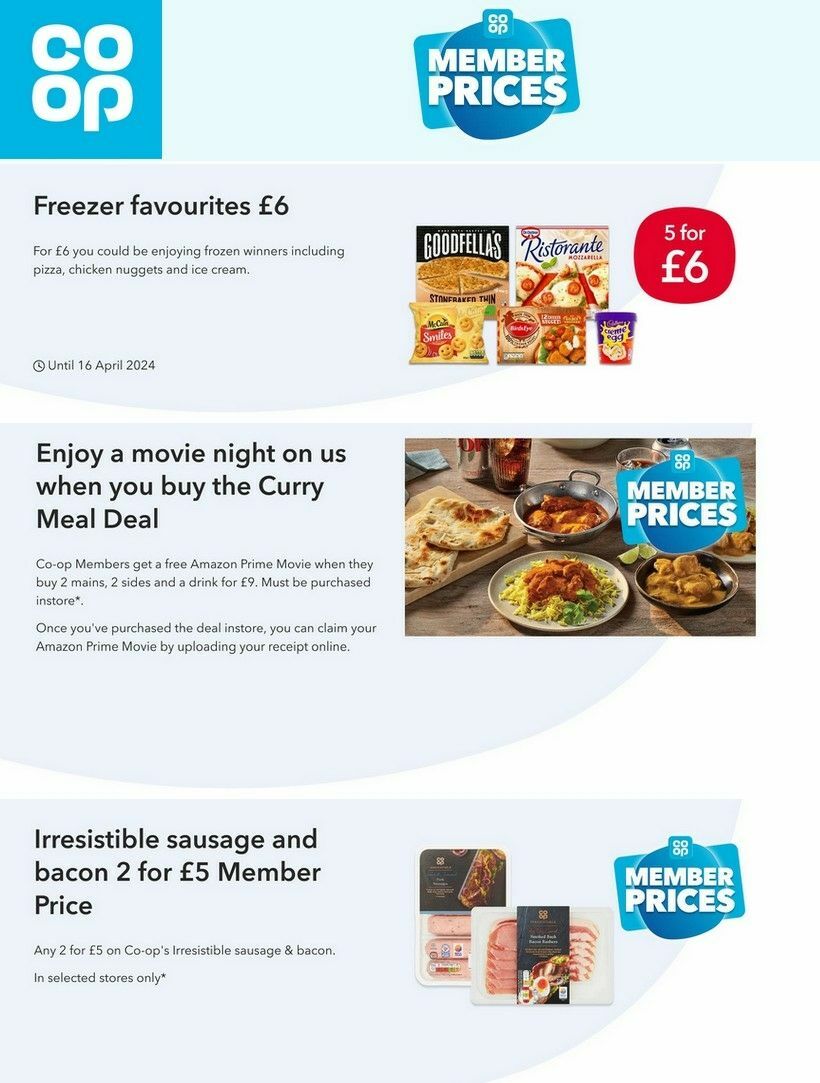 Co-op Food Offers from 27 March