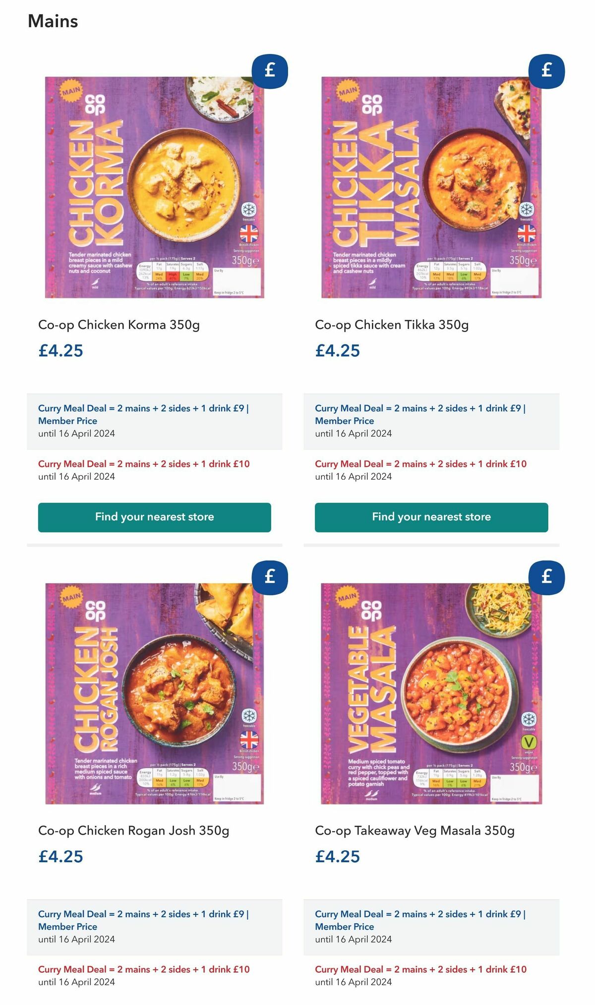 Co-op Food Offers from 27 March