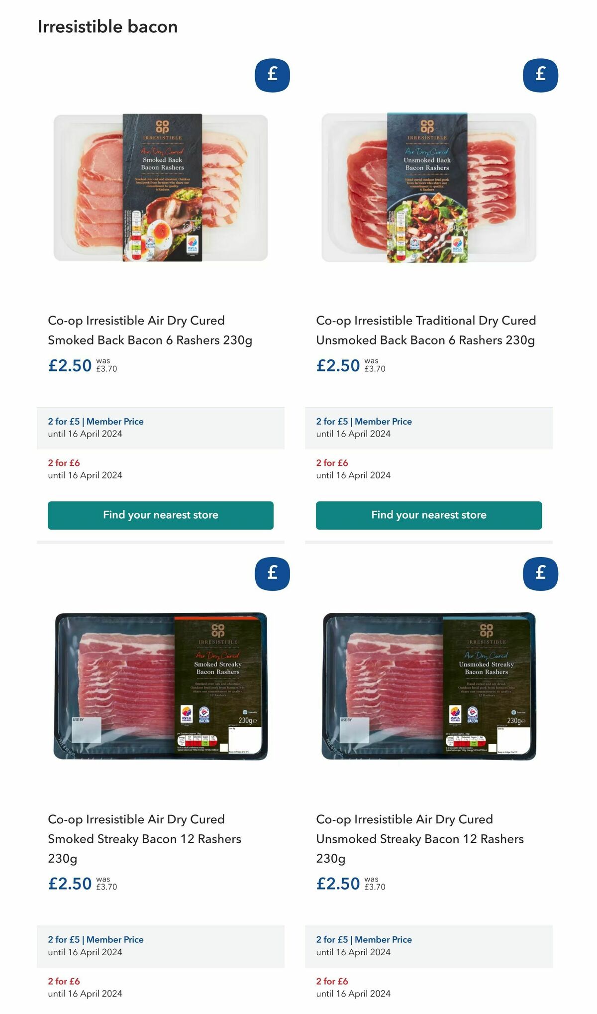 Co-op Food Offers from 27 March