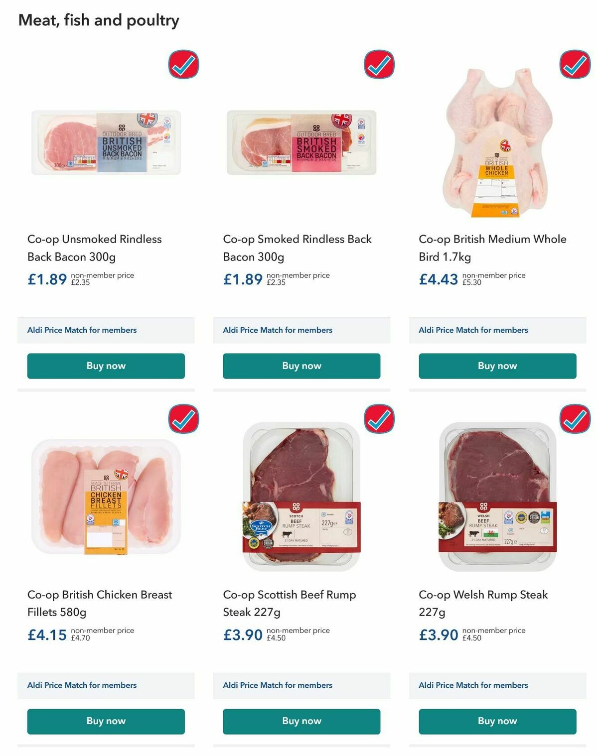 Co-op Food Offers from 1 May