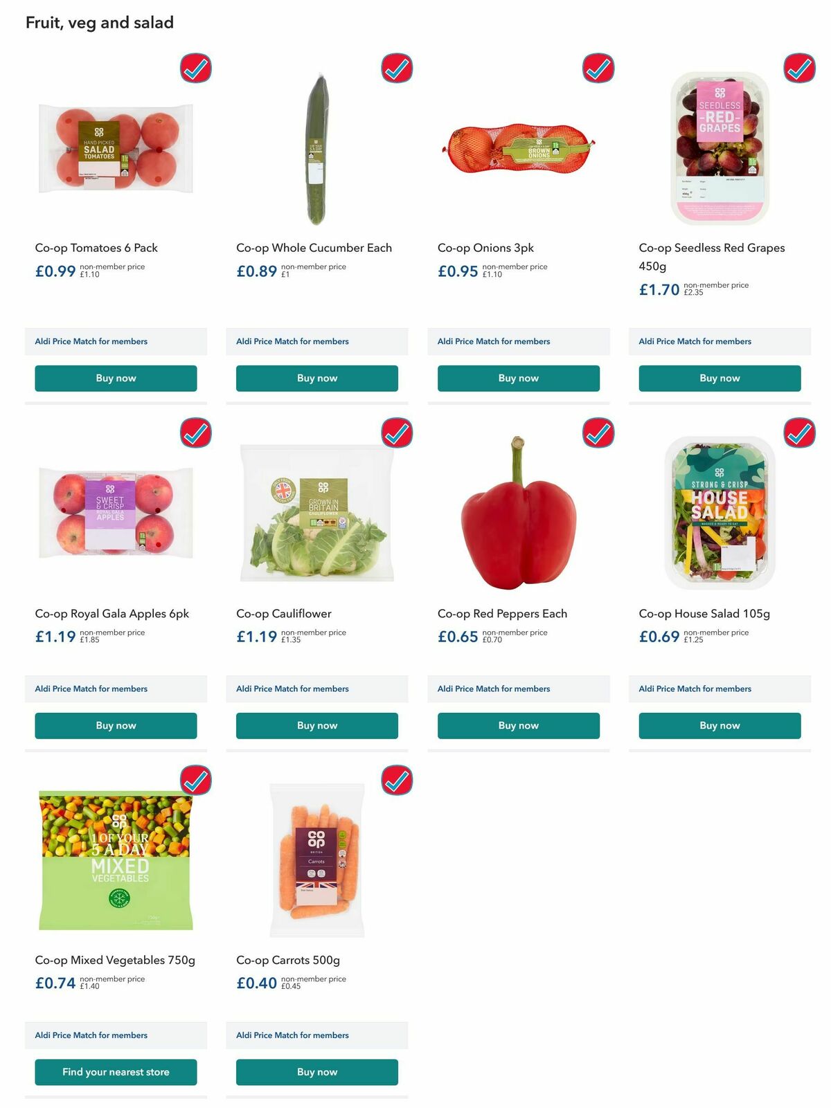 Co-op Food Offers from 1 May