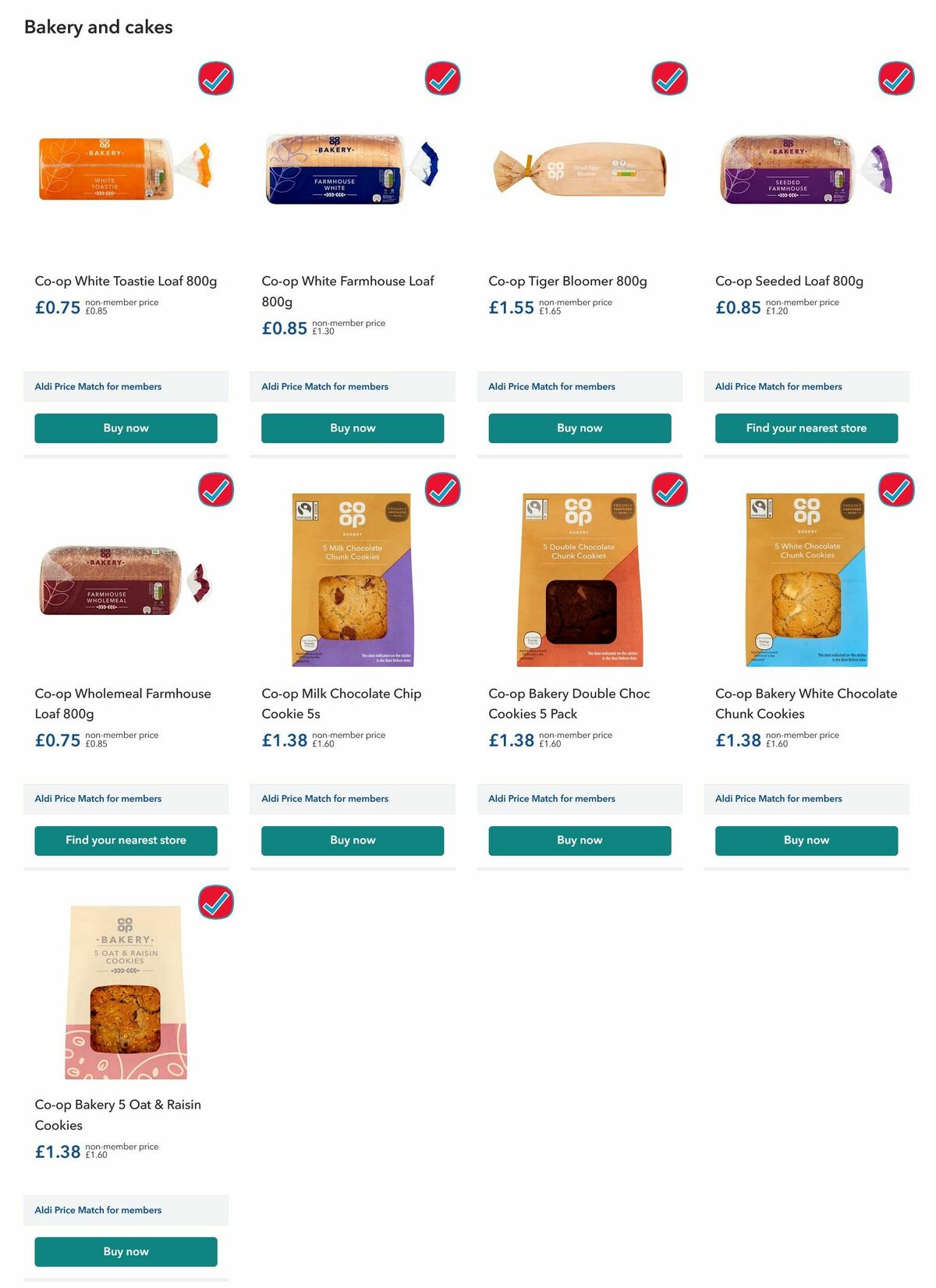 Co-op Food Offers from 1 May