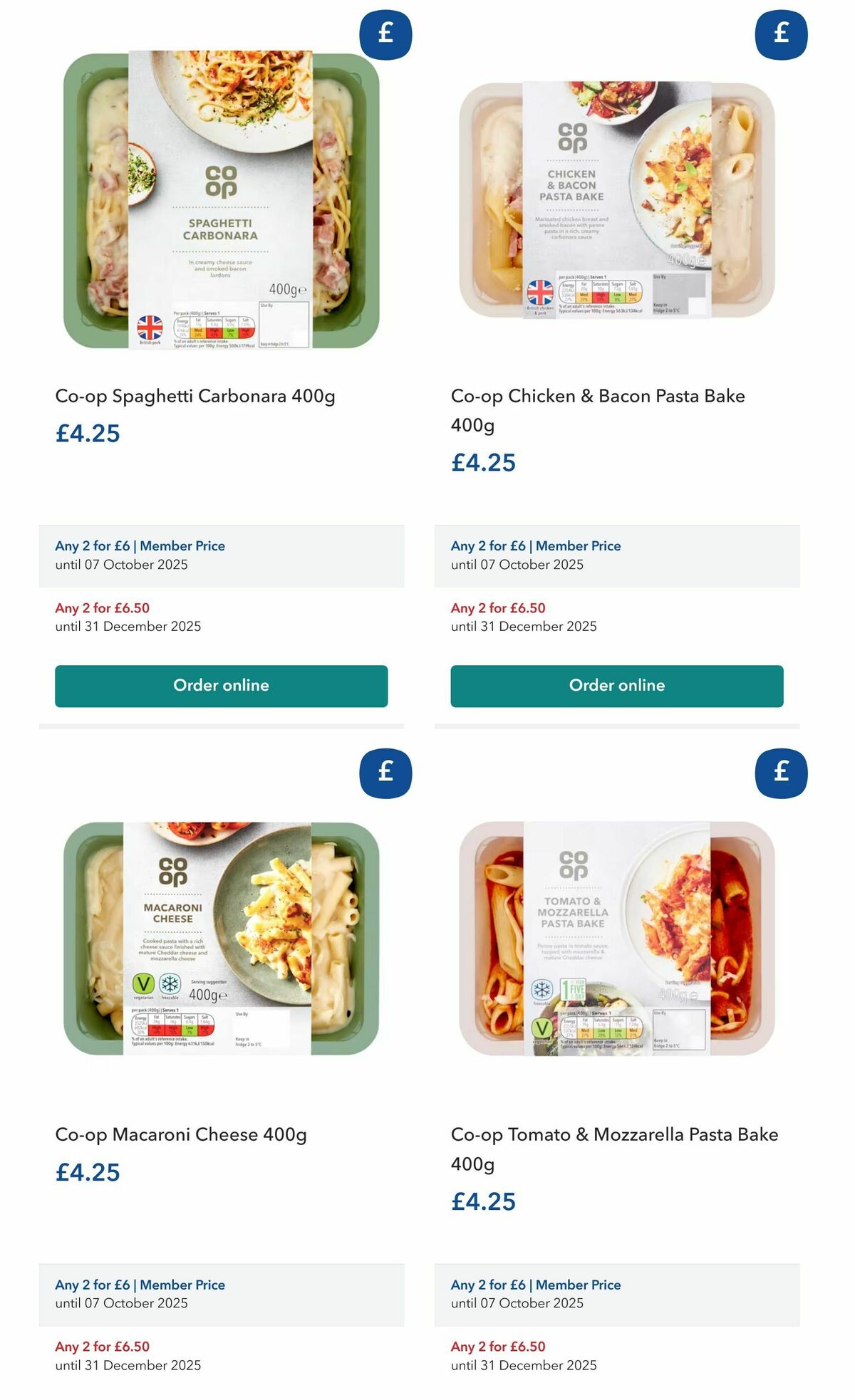 Co-op Food Offers from 24 September