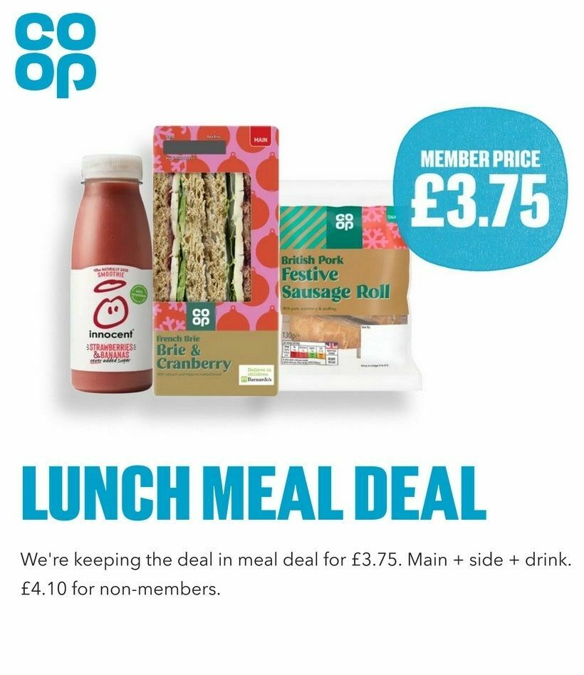 Co-op Food Offers from 1 January