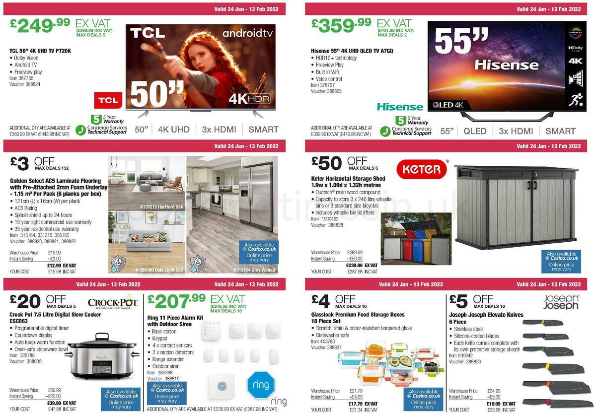 Costco Scotland & Wales Offers from 24 January