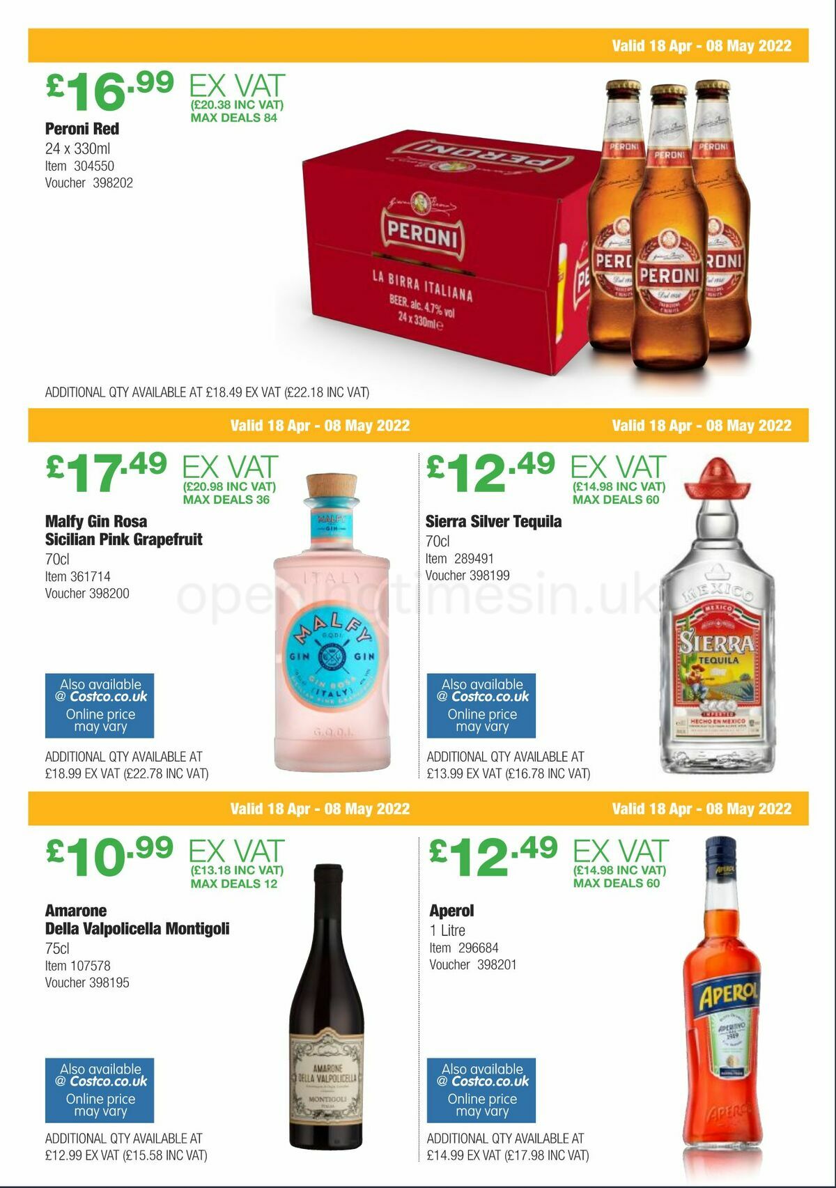Costco Offers from 18 April