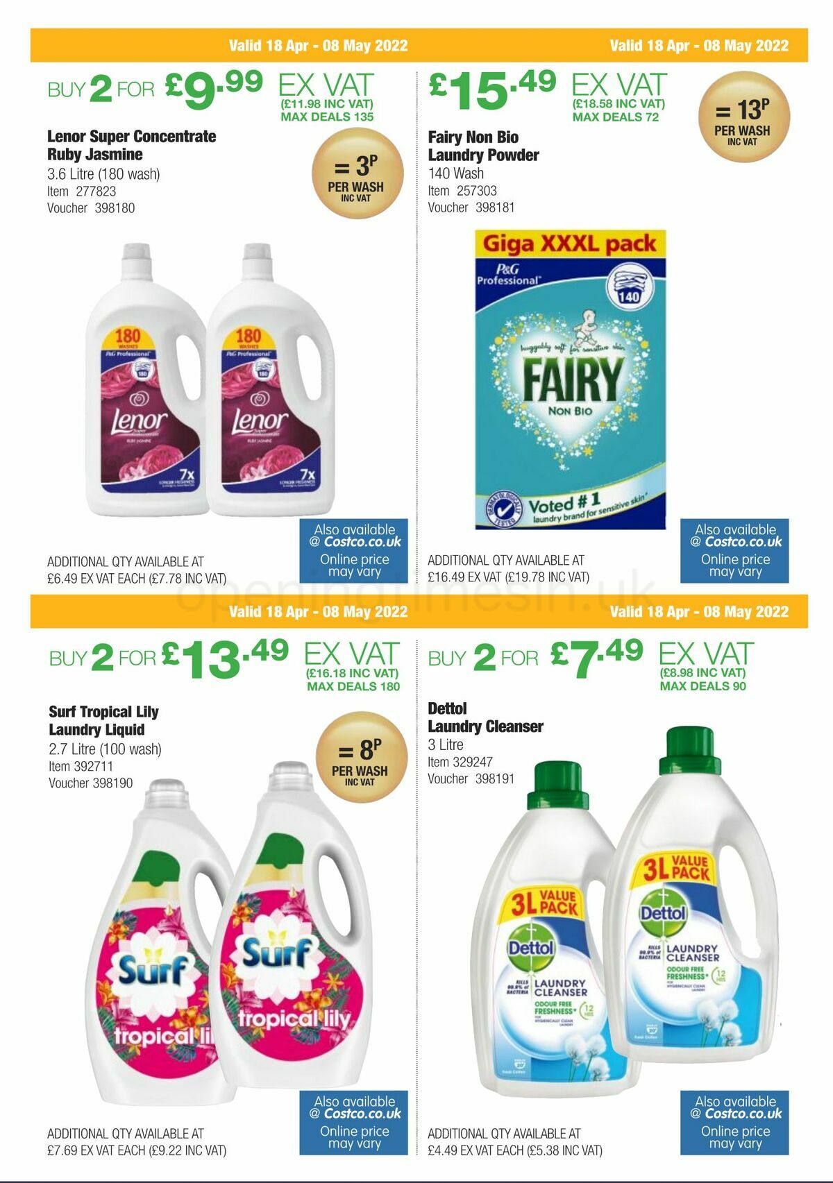 Costco Offers from 18 April