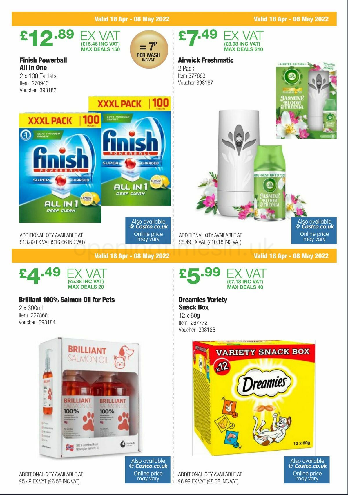 Costco Offers from 18 April