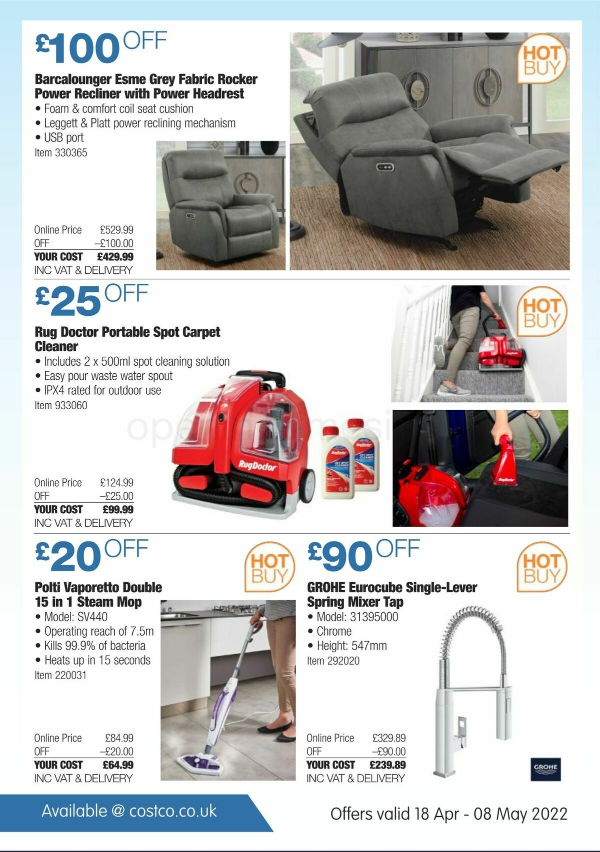 Costco Offers from 18 April