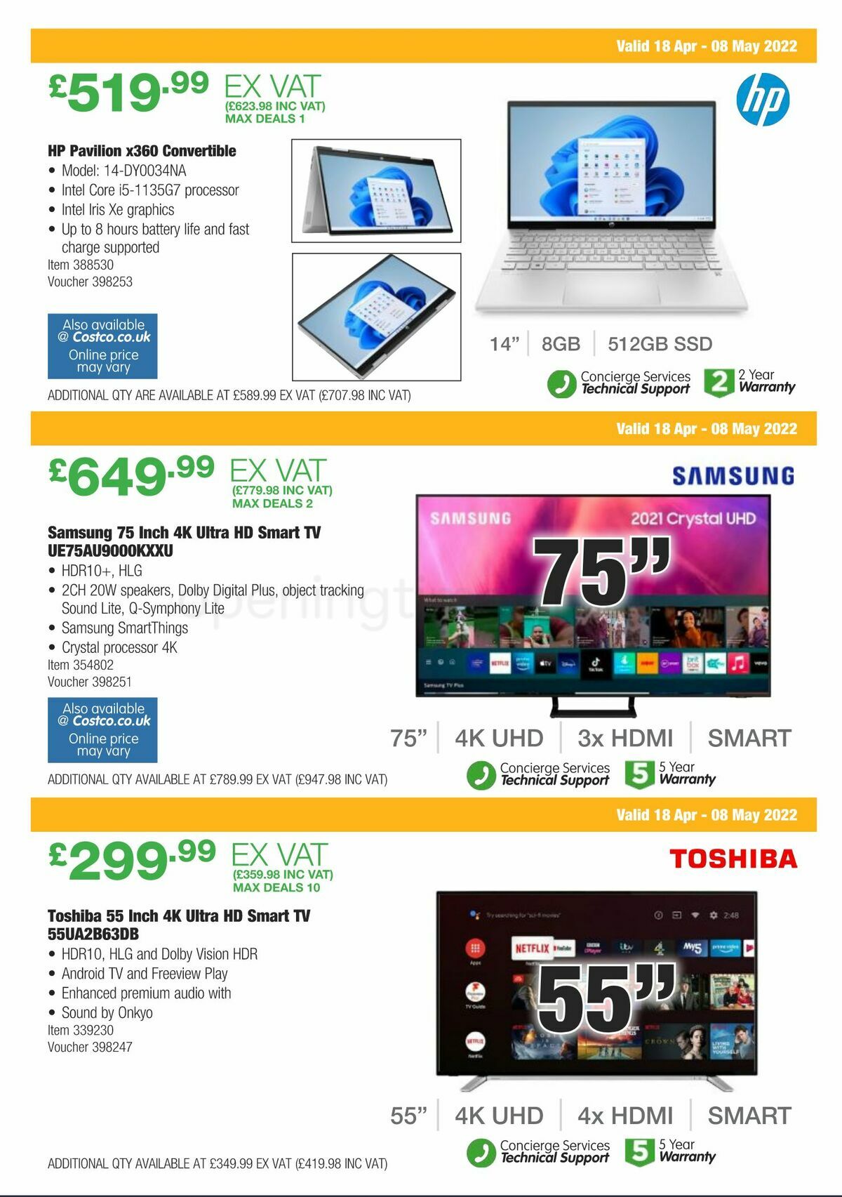 Costco Offers from 18 April