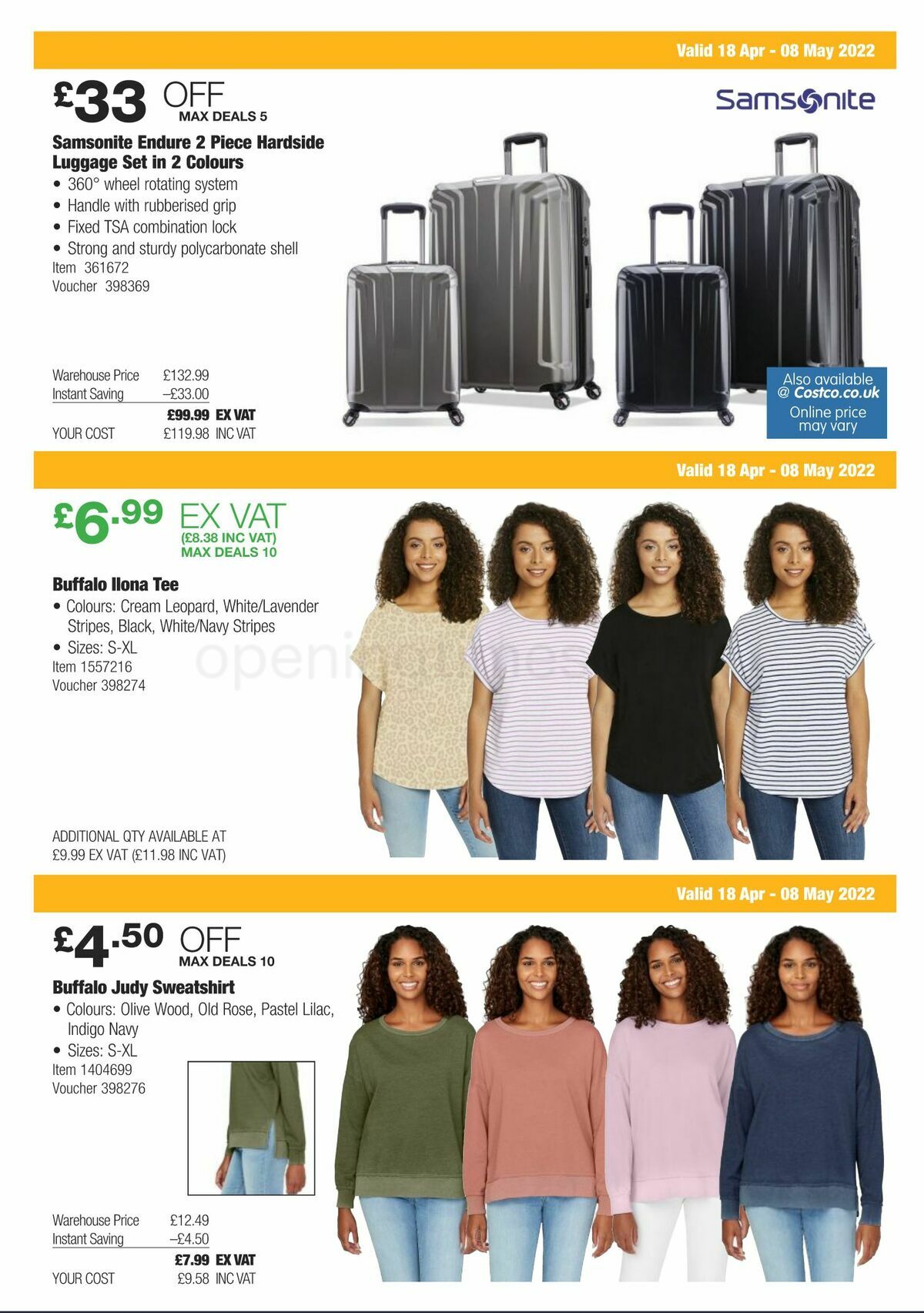 Costco Offers from 18 April