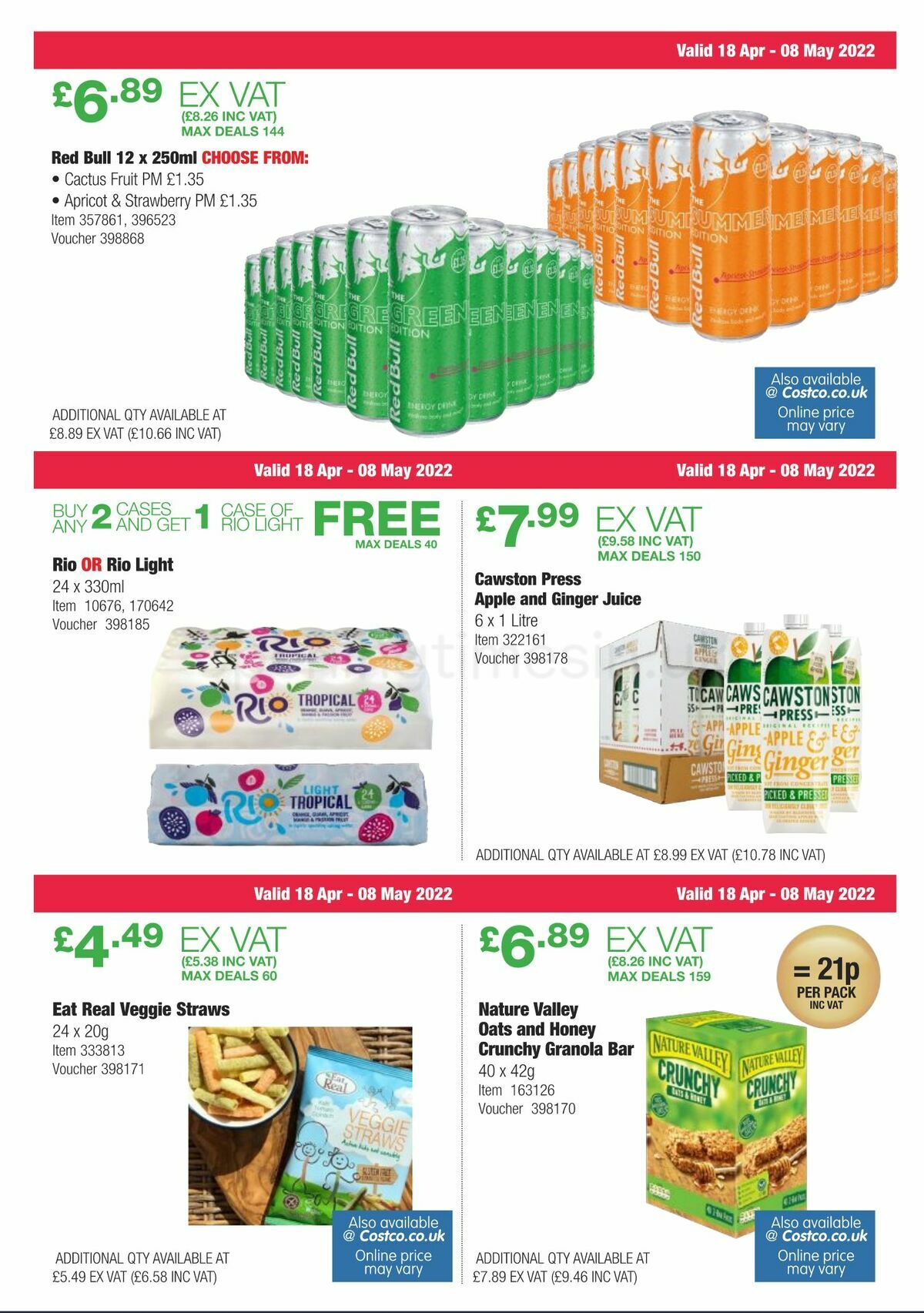 Costco Scotland & Wales Offers from 18 April