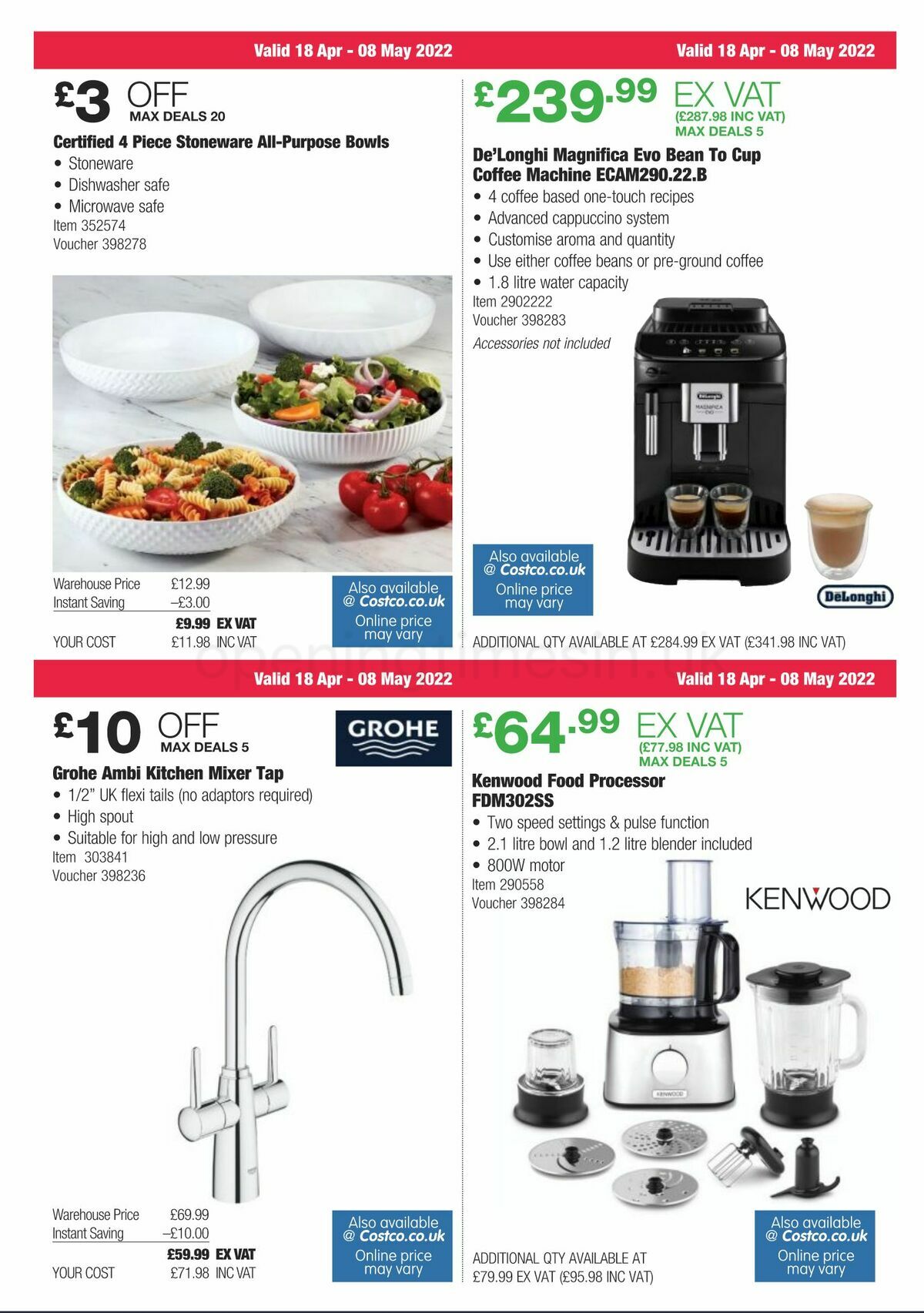 Costco Scotland & Wales Offers from 18 April
