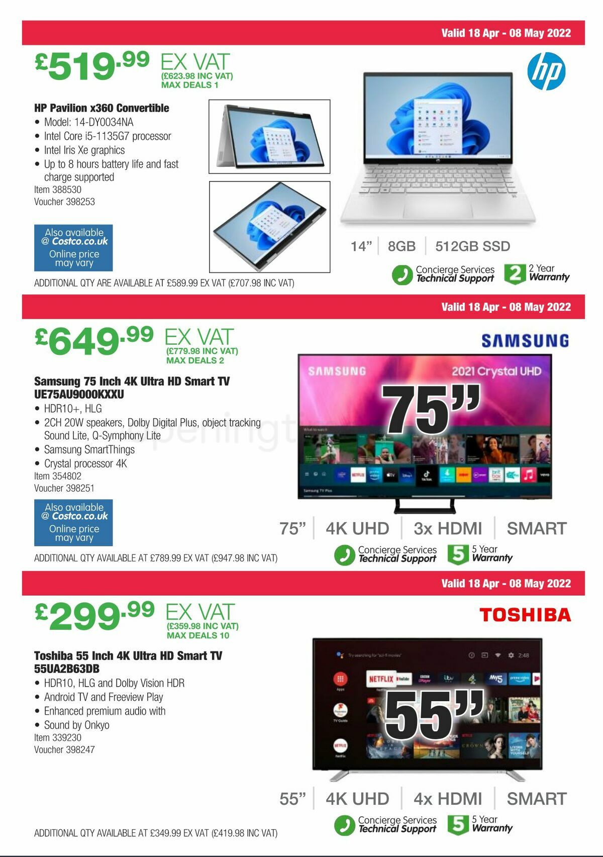 Costco Scotland & Wales Offers from 18 April