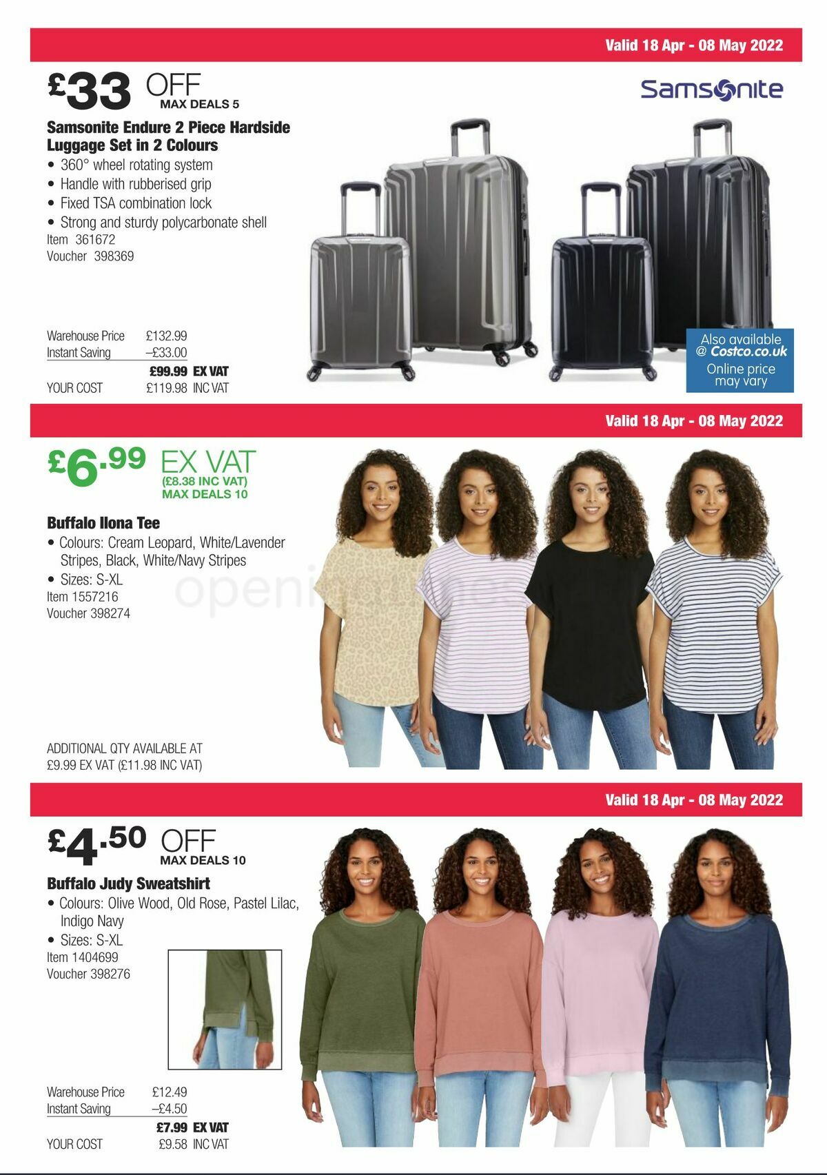 Costco Scotland & Wales Offers from 18 April