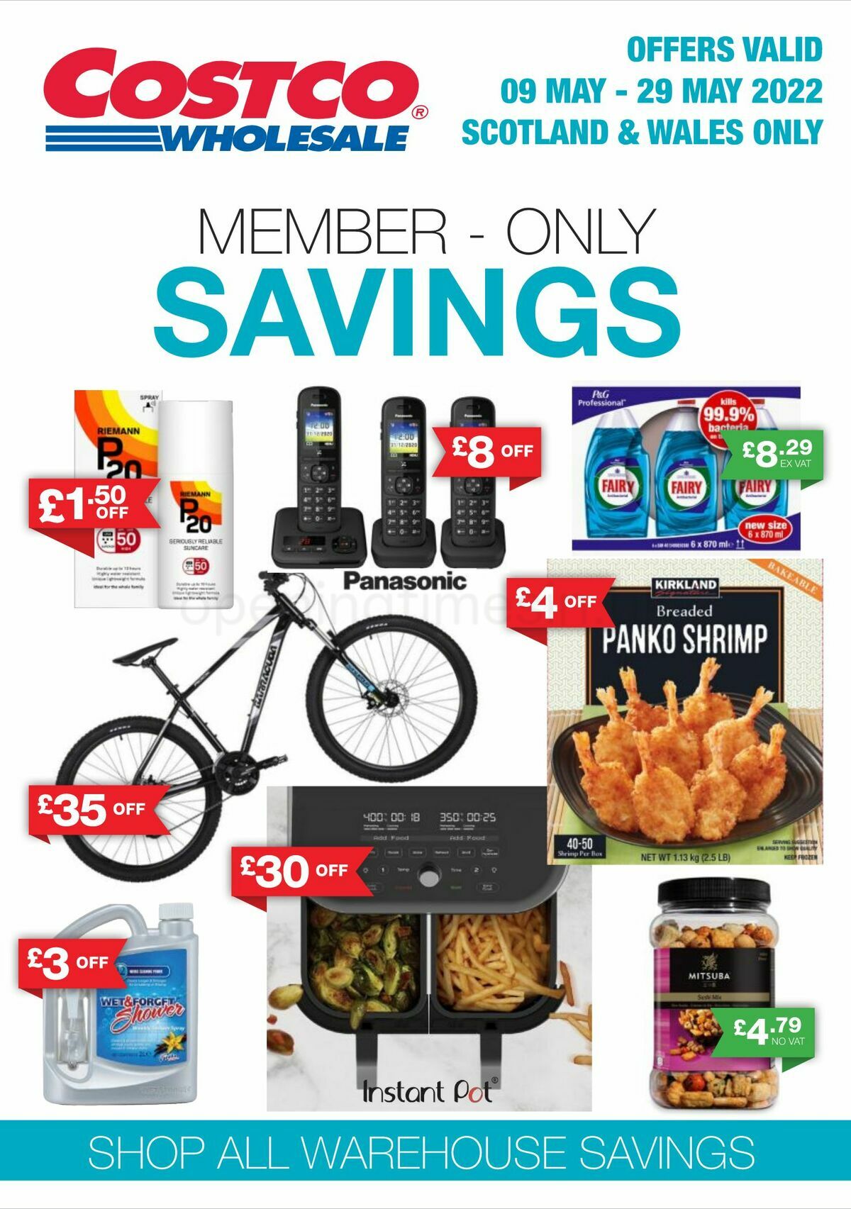 Costco Scotland & Wales Offers from 9 May