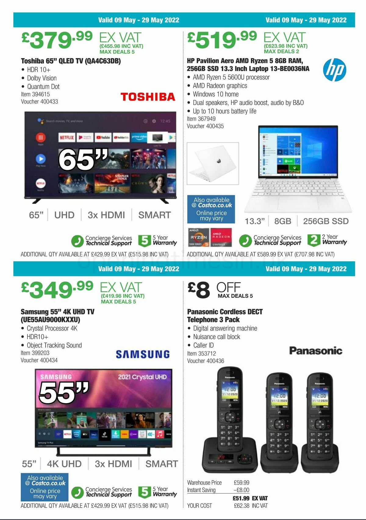 Costco Scotland & Wales Offers from 9 May