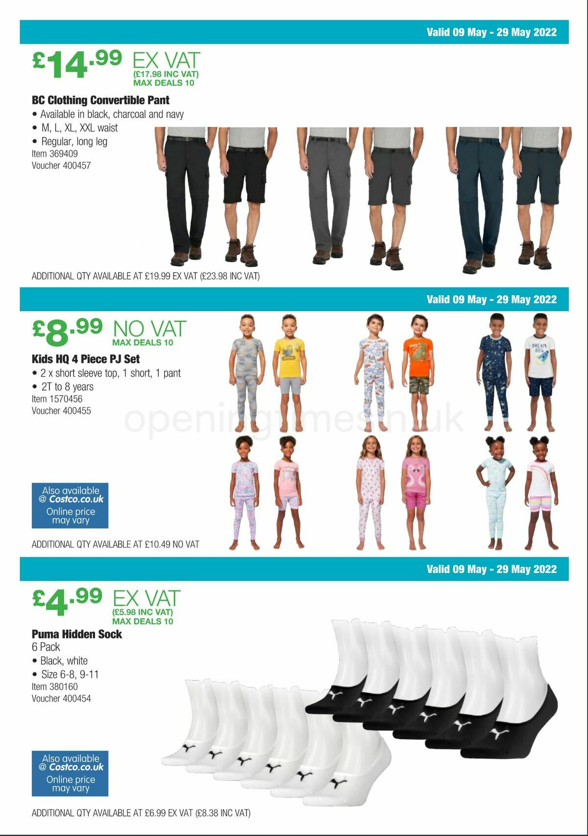 Costco Scotland & Wales Offers from 9 May