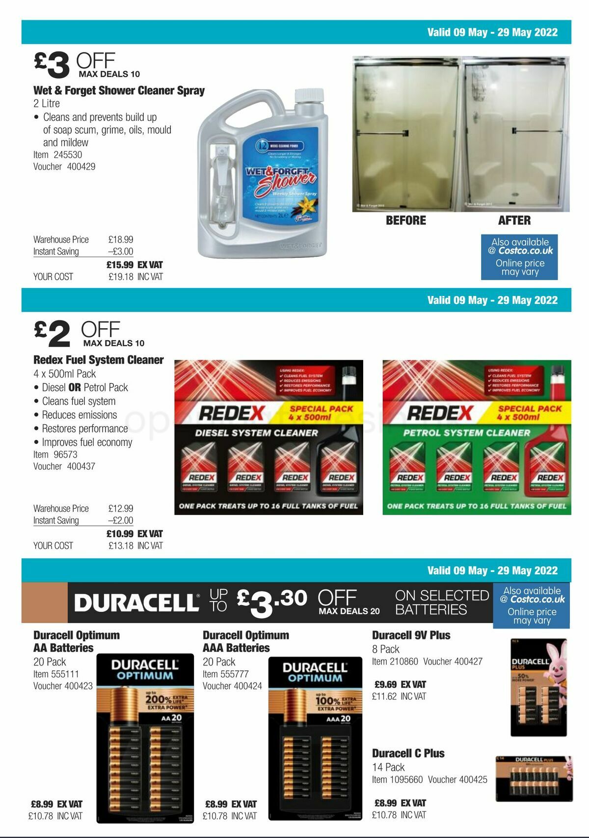 Costco Scotland & Wales Offers from 9 May