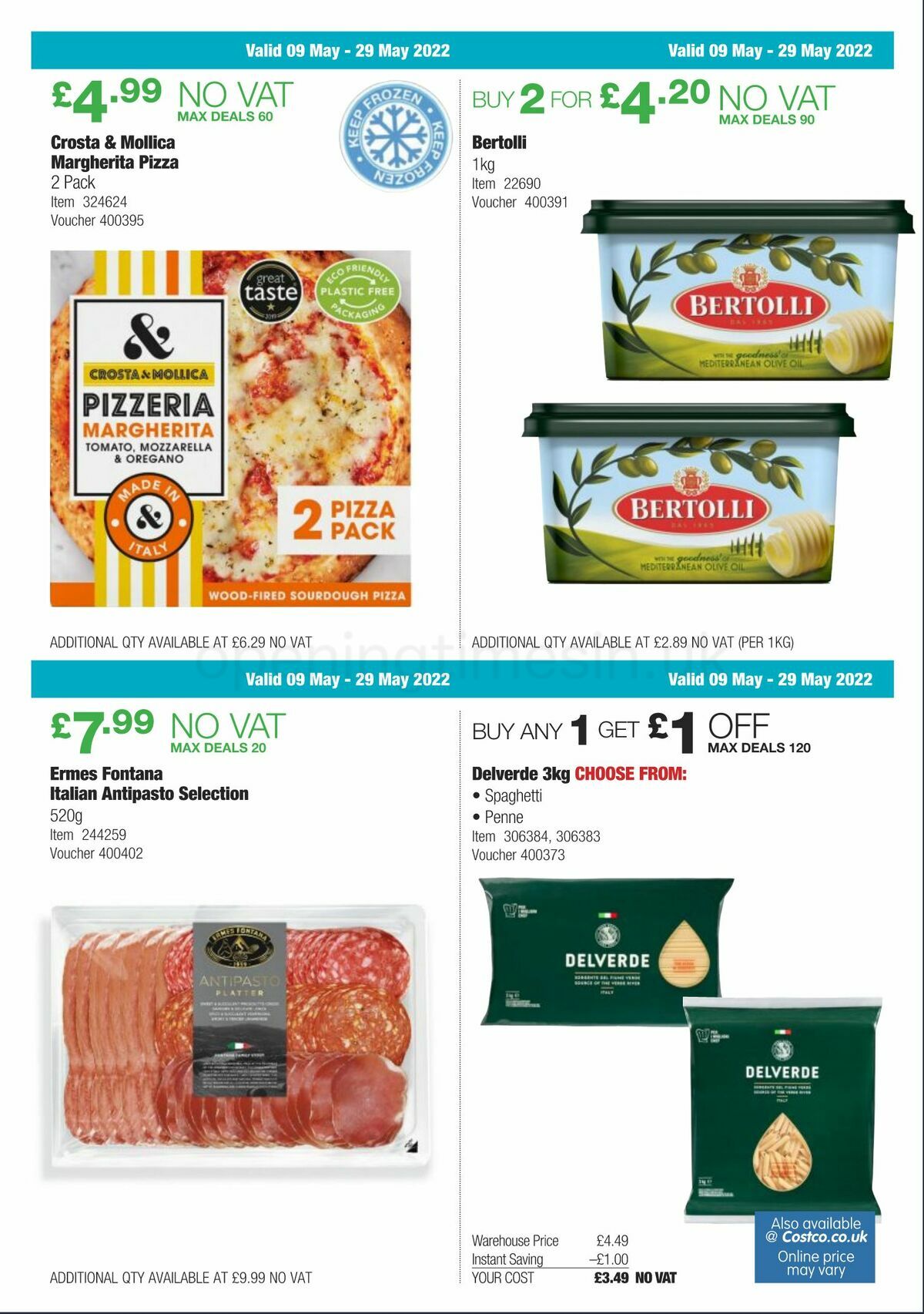 Costco Scotland & Wales Offers from 9 May