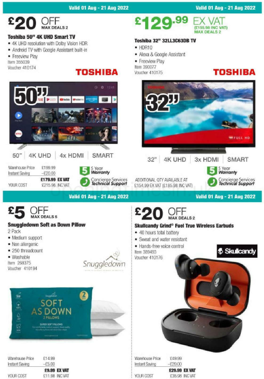 Costco Offers from 1 August
