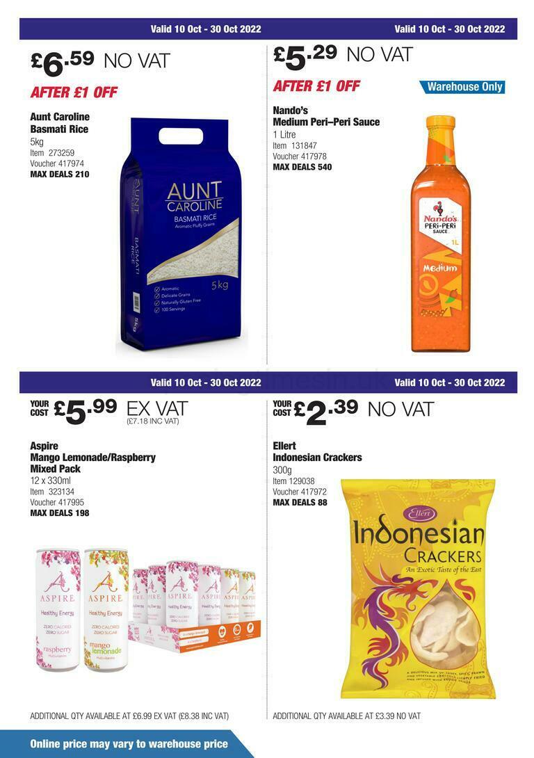 Costco Offers from 10 October