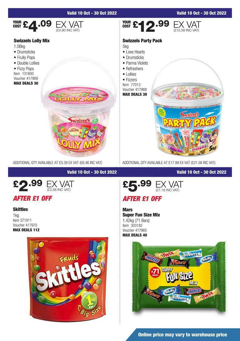 Costco Offers from 10 October