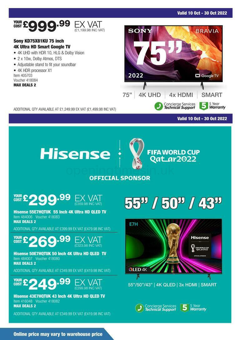 Costco Offers from 10 October