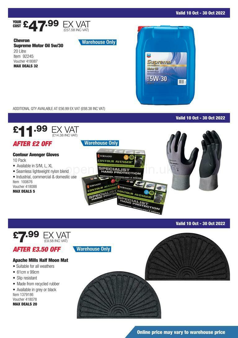 Costco Offers from 10 October