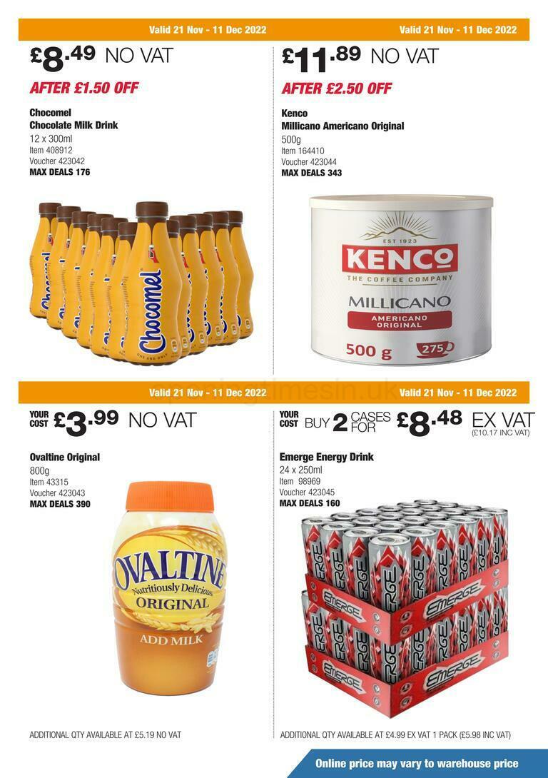 Costco Scotland & Wales Offers from 21 November