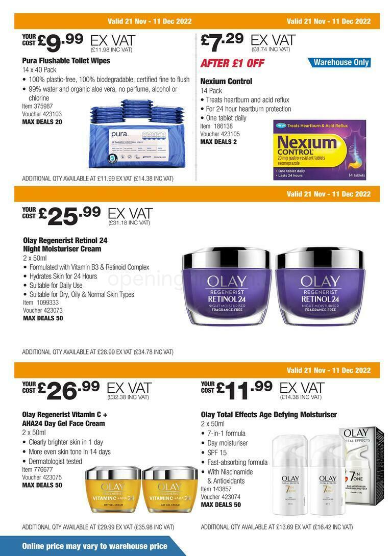 Costco Scotland & Wales Offers from 21 November