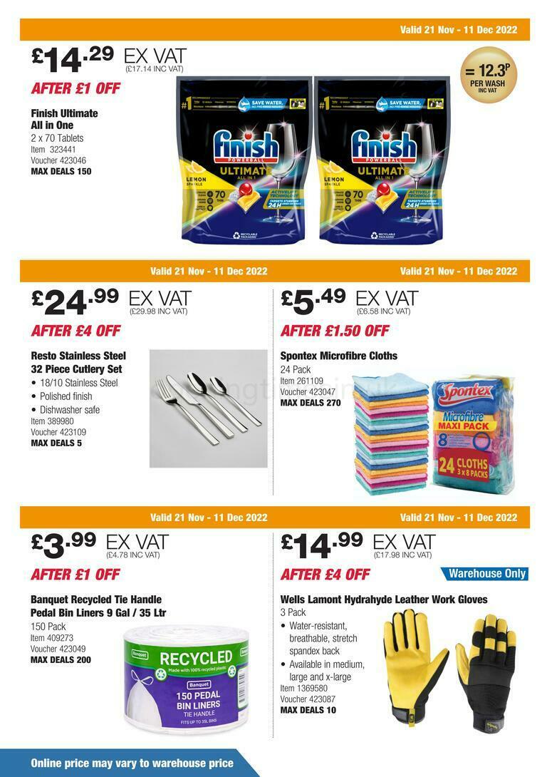 Costco Scotland & Wales Offers from 21 November