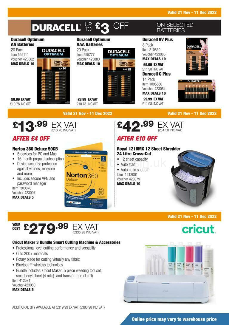 Costco Scotland & Wales Offers from 21 November