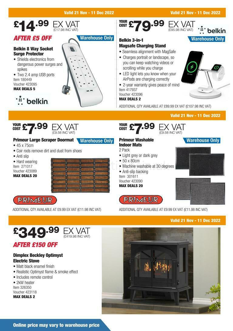 Costco Scotland & Wales Offers from 21 November