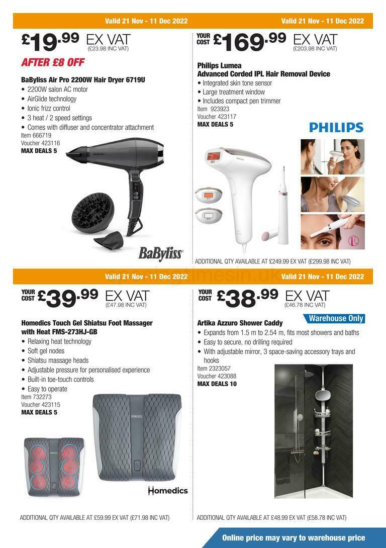 Costco Scotland & Wales Offers from 21 November