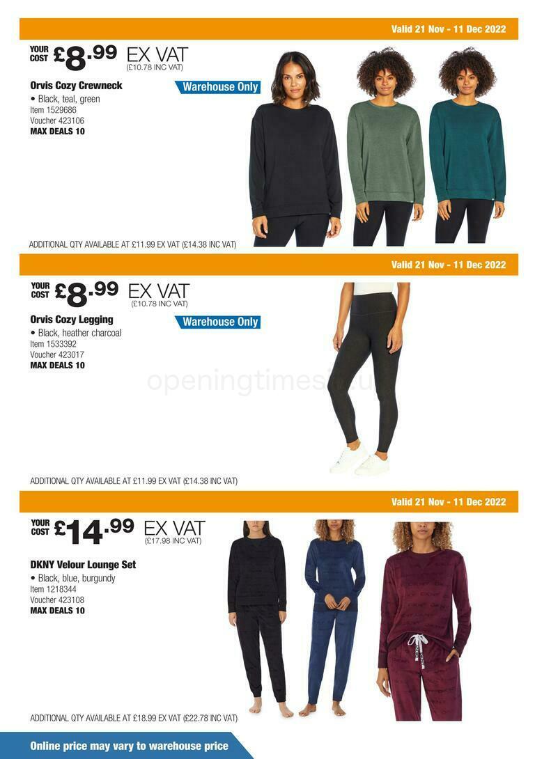 Costco Scotland & Wales Offers from 21 November