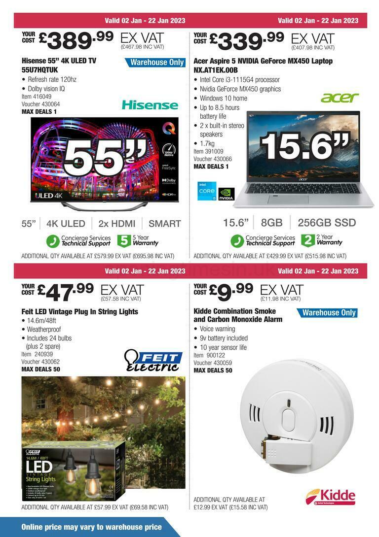 Costco Offers from 2 January