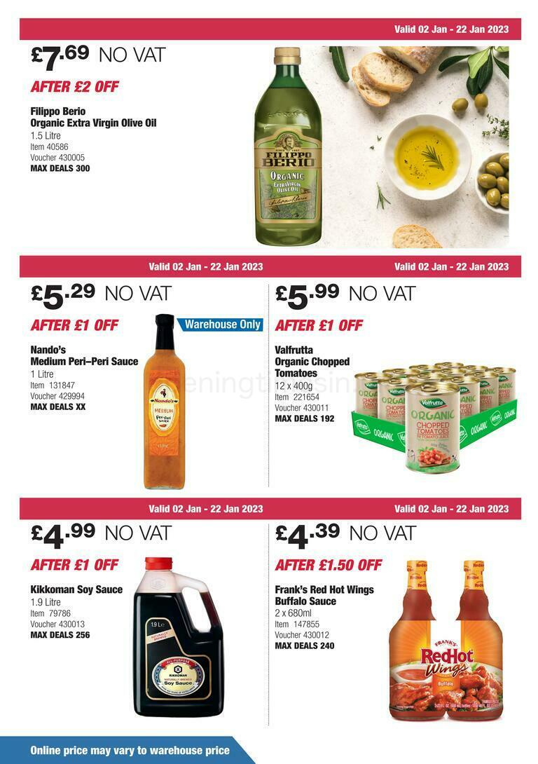 Costco Offers from 2 January