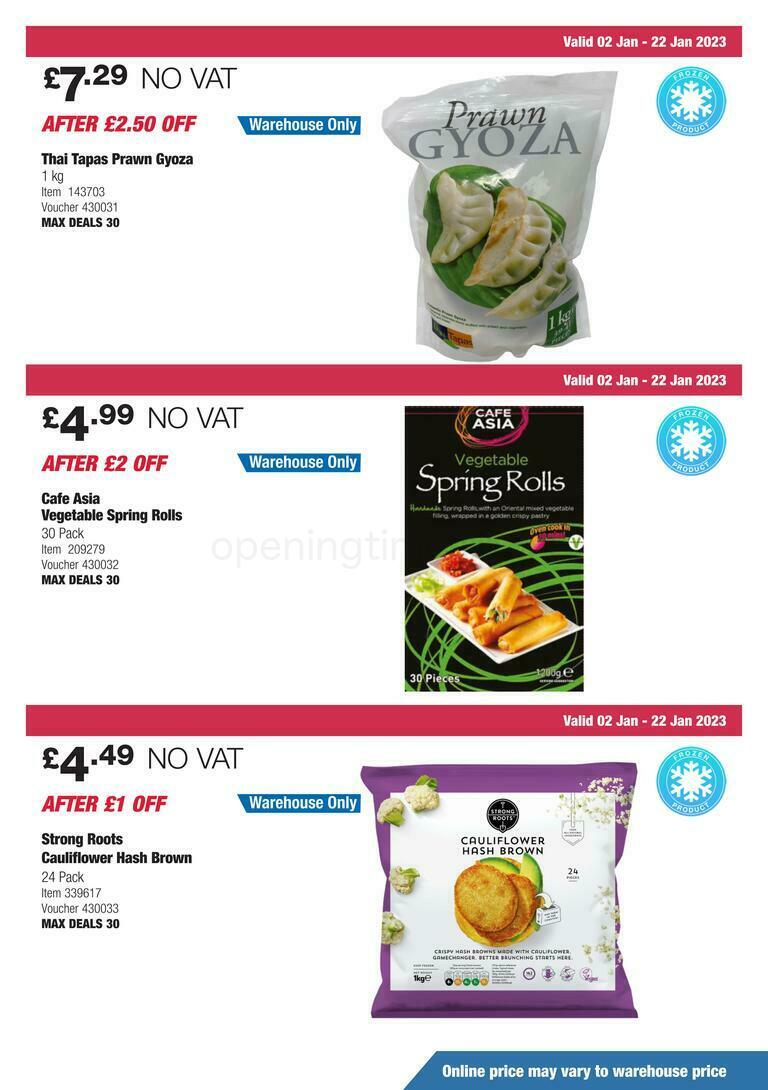 Costco Offers from 2 January