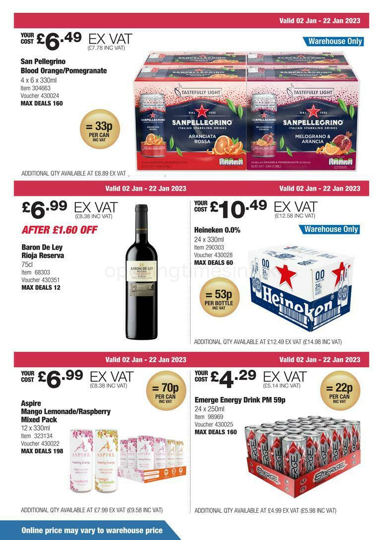 Costco Offers from 2 January