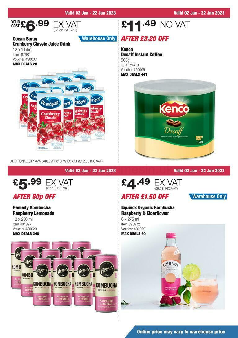 Costco Offers from 2 January