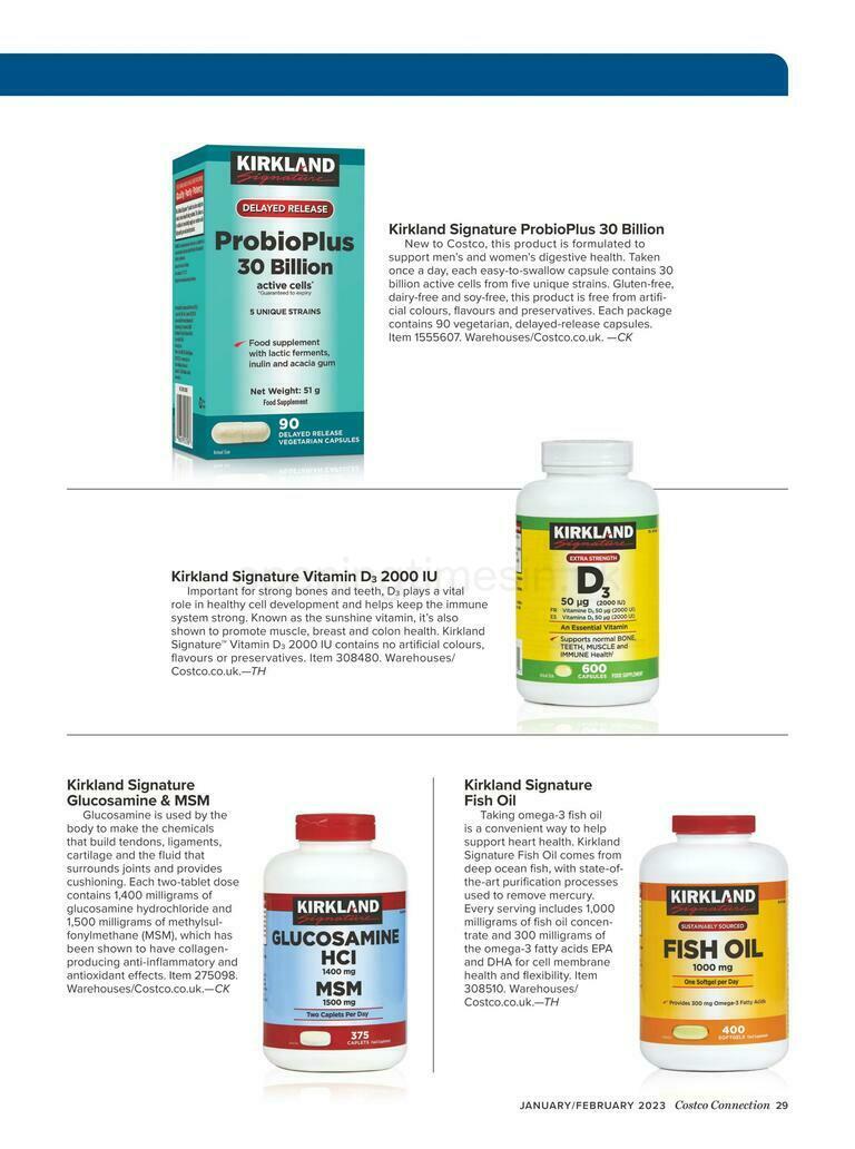 Costco Connection January/February Offers from 1 January