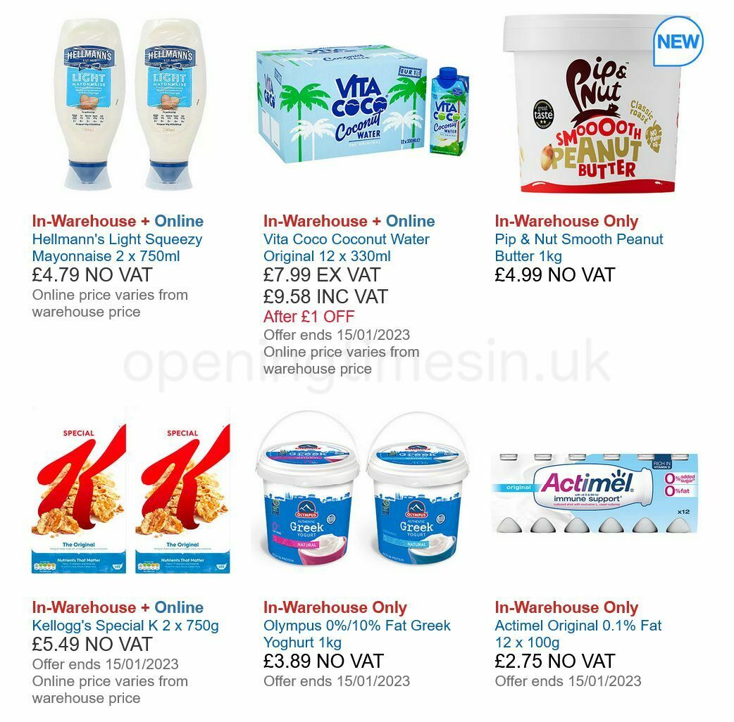Costco Healthy Eating Offers from 8 January