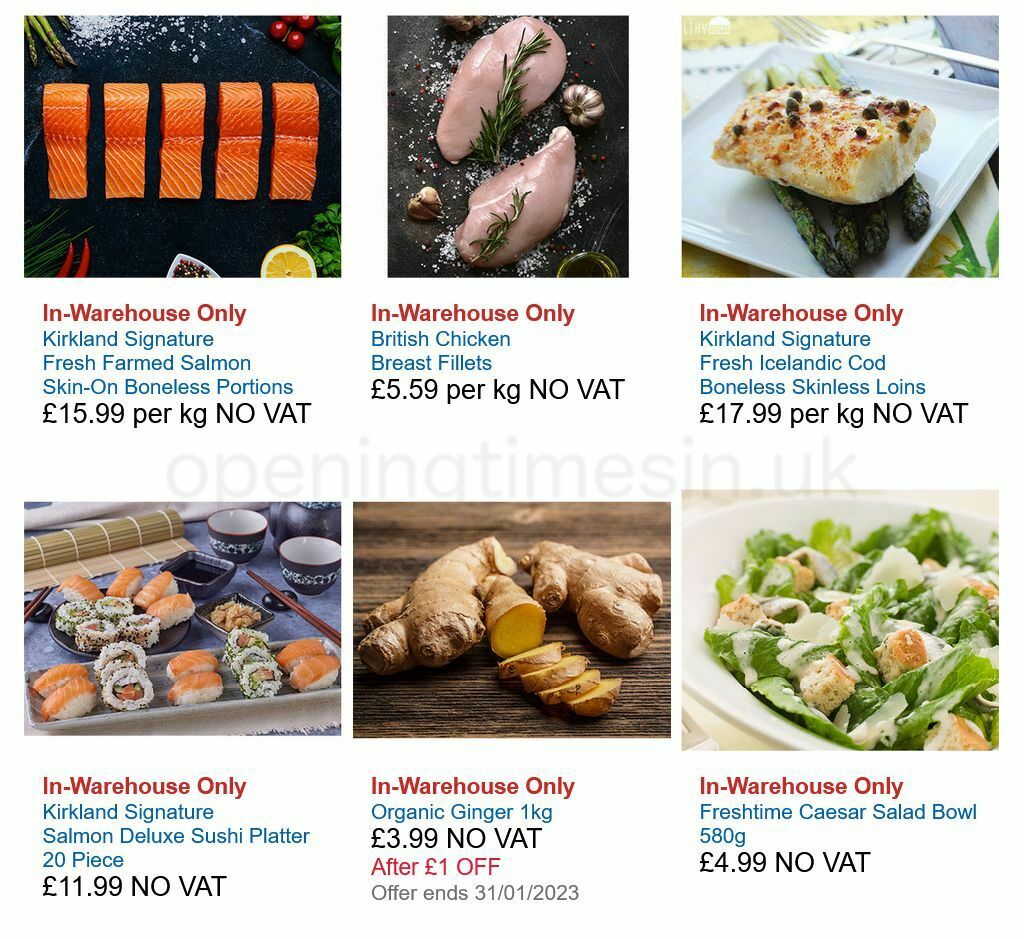 Costco Healthy Eating Offers from 8 January
