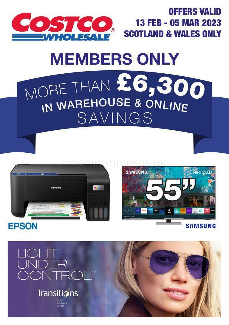 Costco Scotland & Wales Offers from 13 February