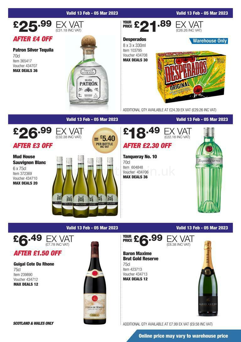 Costco Scotland & Wales Offers from 13 February