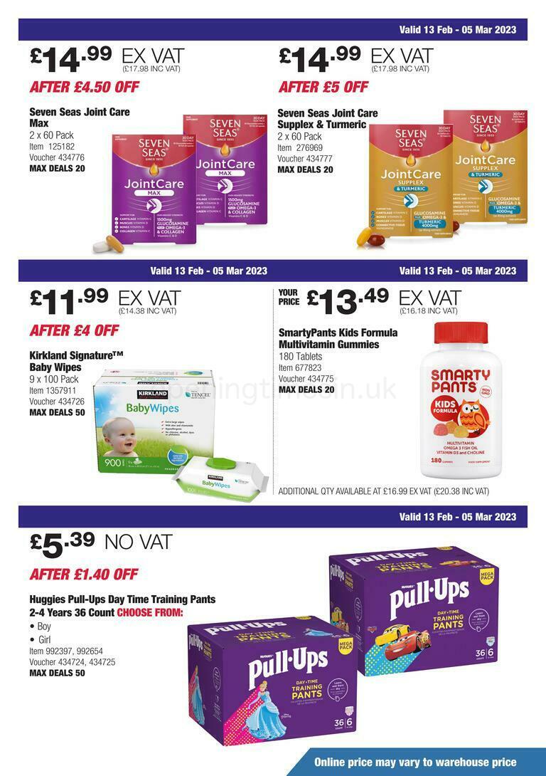 Costco Scotland & Wales Offers from 13 February
