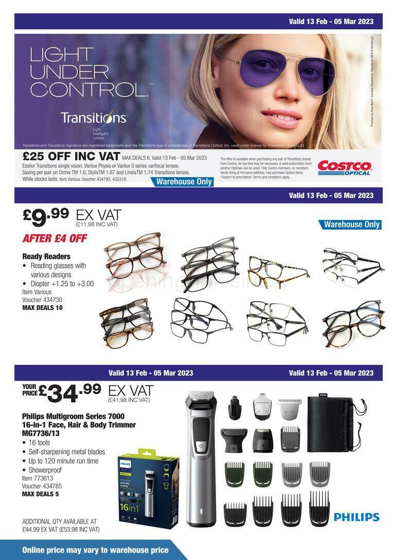 Costco Scotland & Wales Offers from 13 February