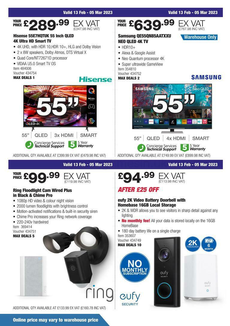 Costco Scotland & Wales Offers from 13 February