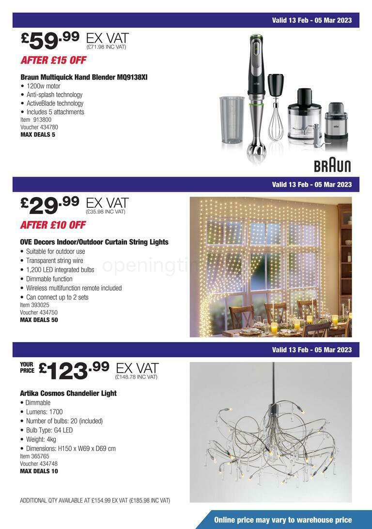 Costco Scotland & Wales Offers from 13 February